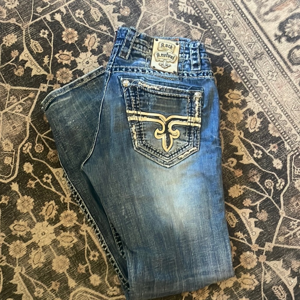 Mens Rock Revival Jeans